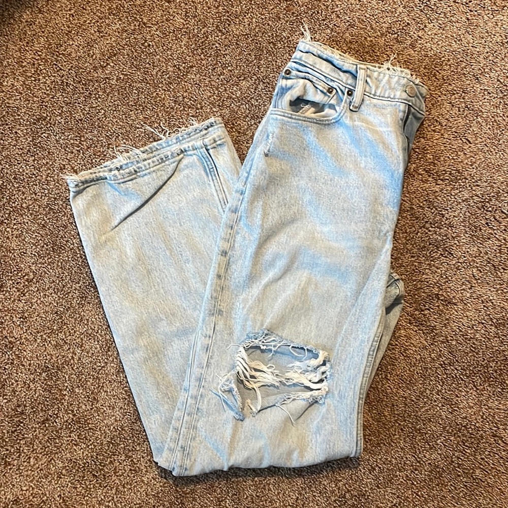 Abercrombie and Fitch curve love high rise 90s relaxed jeans
